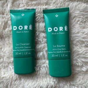 (2) Dore Le Cleanser Gel to Milk Cleanser 1 oz each NEW